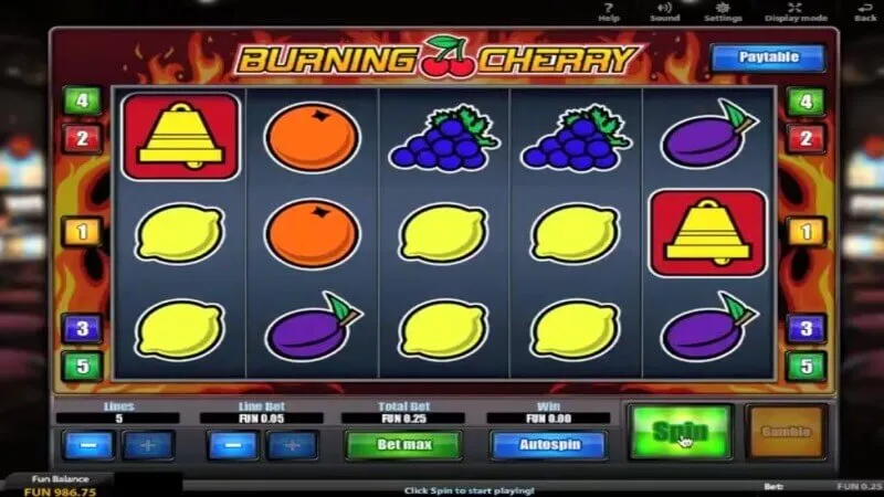slot picture Игровой автомат Burning Cherry HD