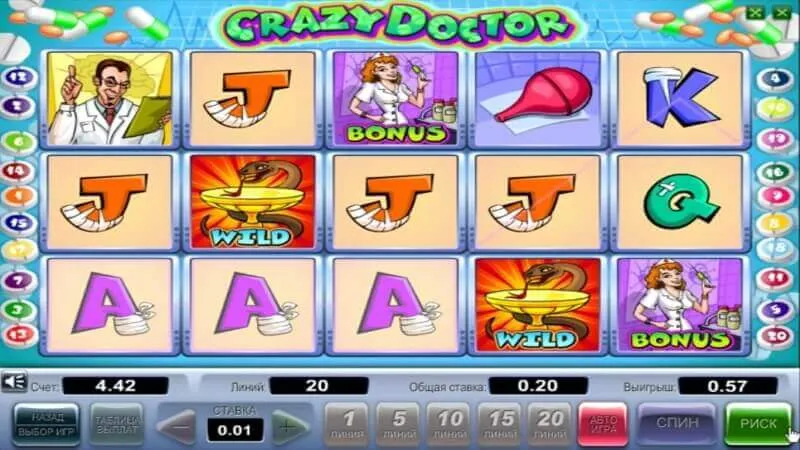 slot picture Игровой автомат Crazy Doctor