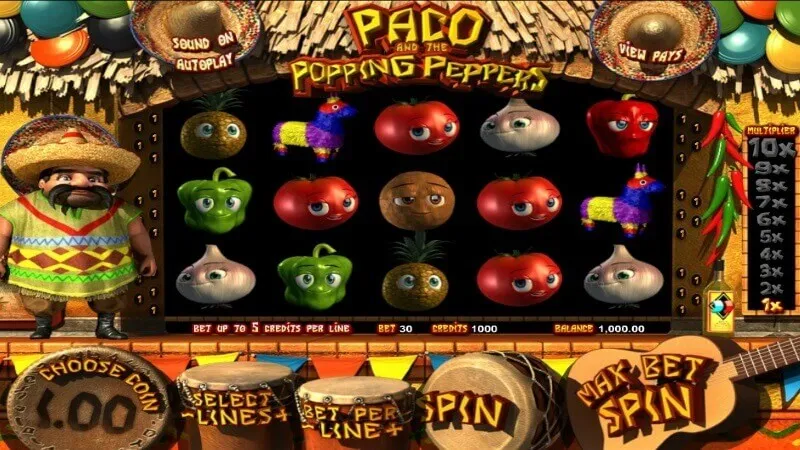 slot picture Игровой автомат Paco And The Popping Peppers